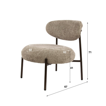 Fauteuil Folkert | Stof Zand