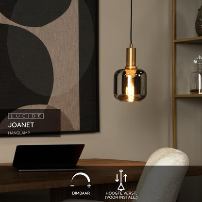 Hanglamp Joanet | Grijs Glas