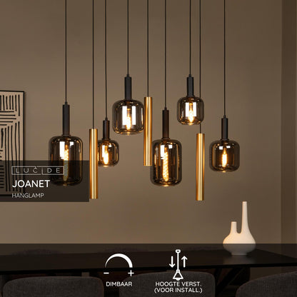 Hanglamp Joanet | Goud Glas