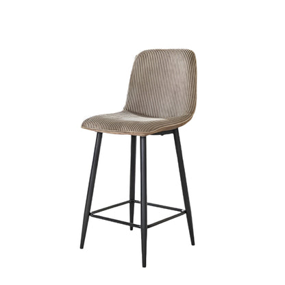 Barkruk Rib |  Beige Stof