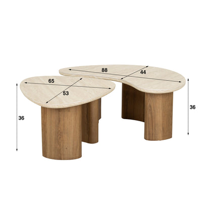Salontafel Aurora | Wit Keramiek