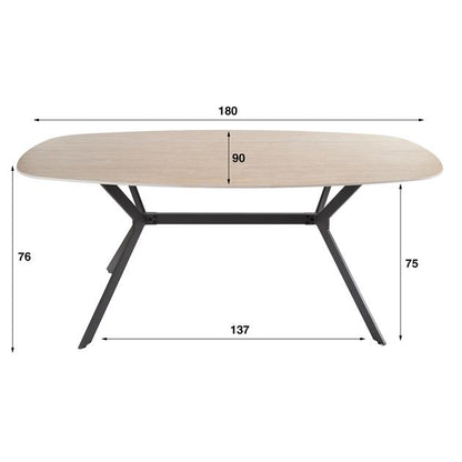 Eettafel Naomi | Wit Keramiek