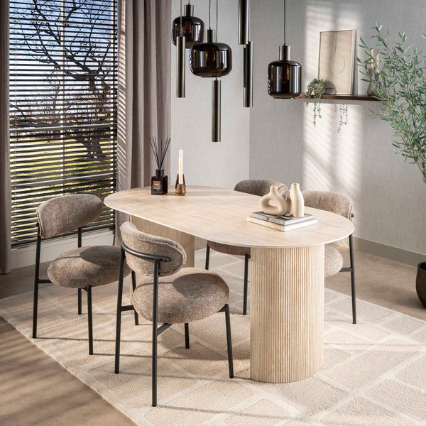 Eettafel Romano Arch | Keramiek Travertin