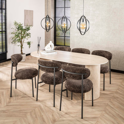 Eettafel Romano Arch | Keramiek Travertin