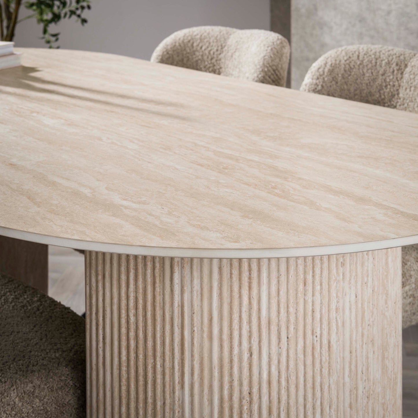 Eettafel Romano Arch | Keramiek Travertin