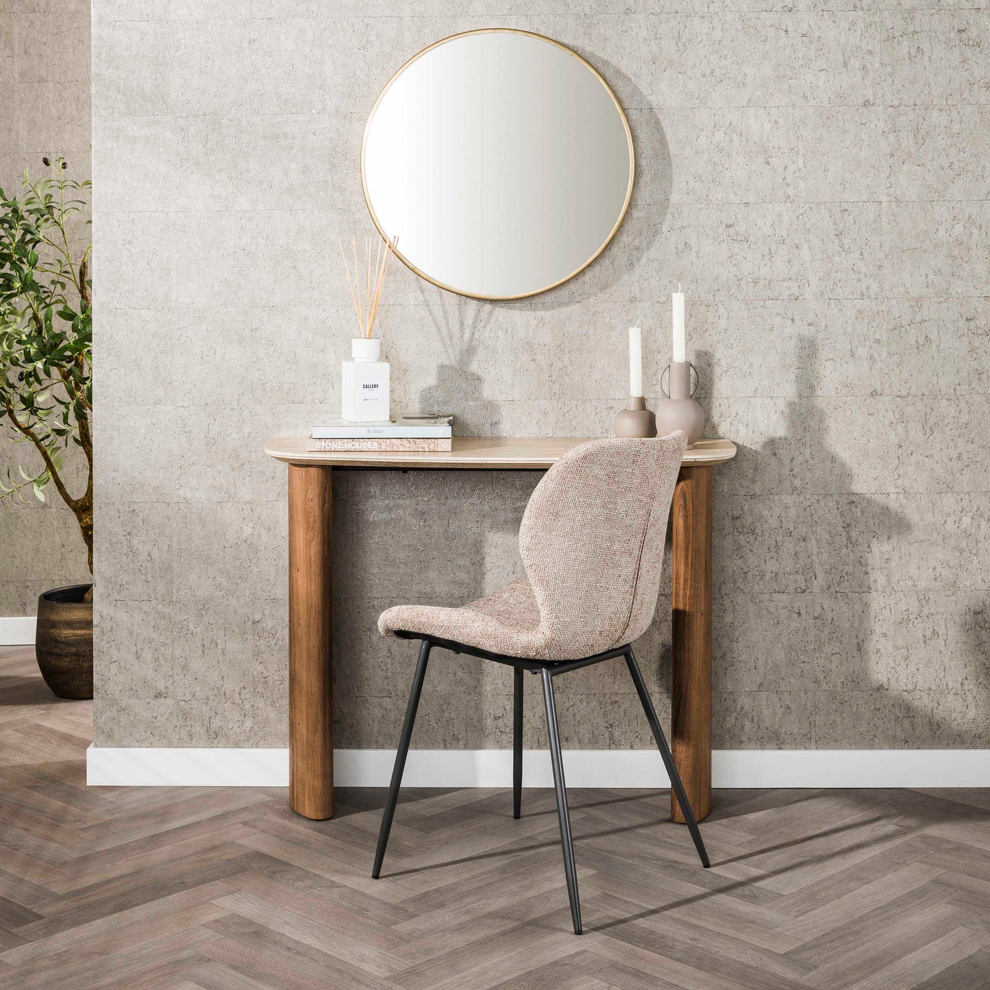 Sidetable Nyro | keramiek Travertin