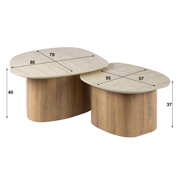 Salontafel Romano | Beige Keramiek