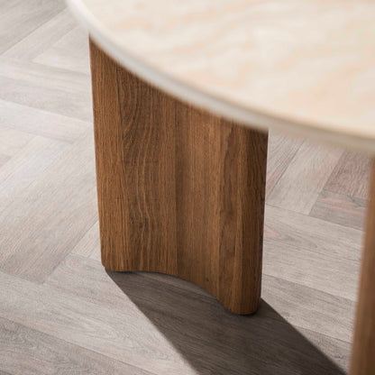Eettafel Romano Curvo | Keramiek Travertin