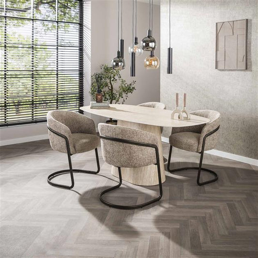 Eettafel Ardent | Keramiek Beige