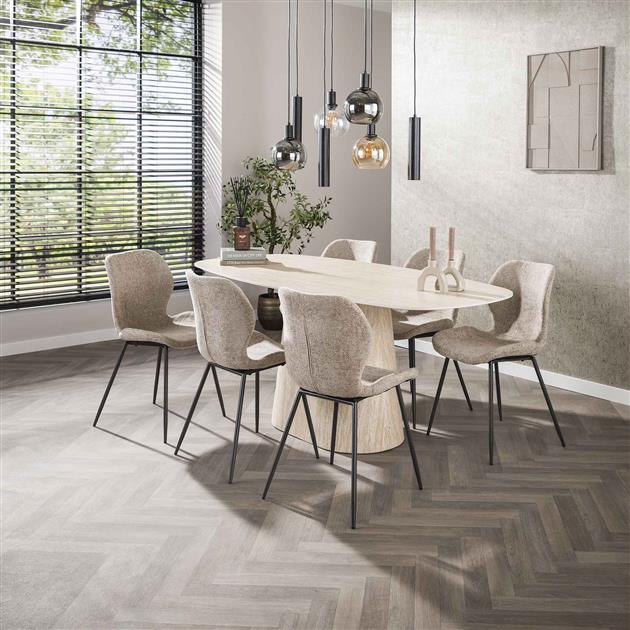 Eettafel Ardent | Keramiek Beige