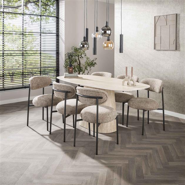 Eettafel Ardent | Keramiek Beige