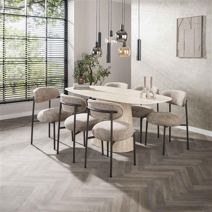 Eettafel Ardent | Keramiek Beige