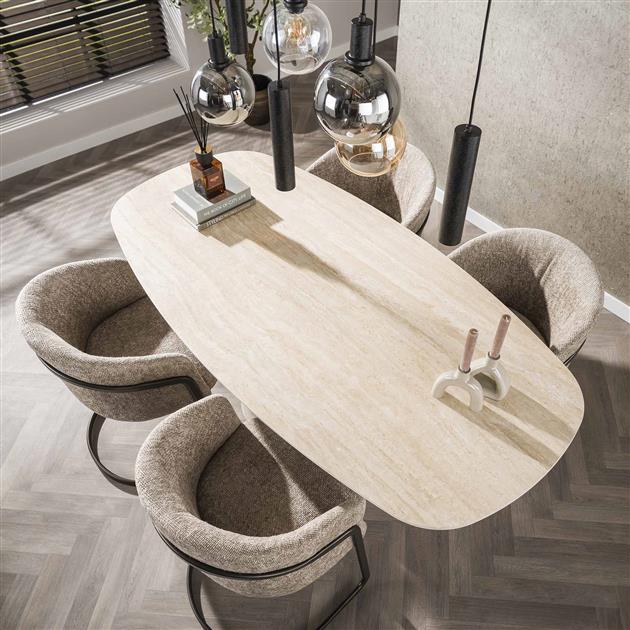 Eettafel Ardent | Keramiek Beige