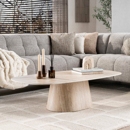 Salontafel Lacin | Keramiek Travertin