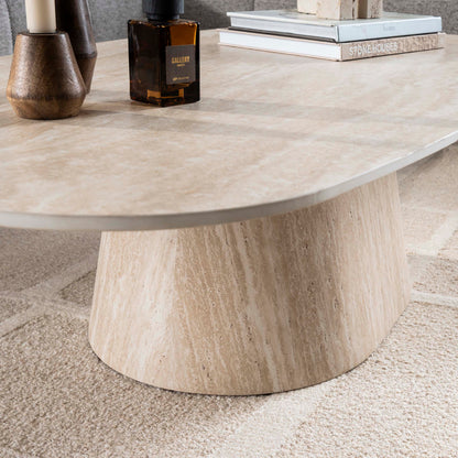 Salontafel Lacin | Keramiek Travertin