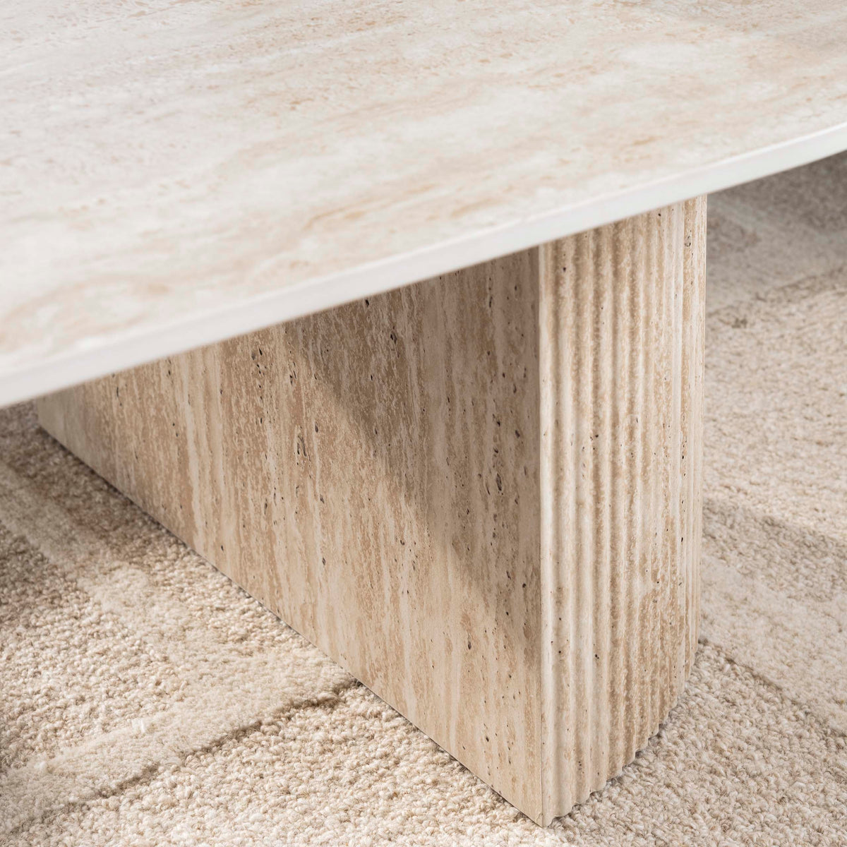 Salontafel Lucent | Keramiek Travertin