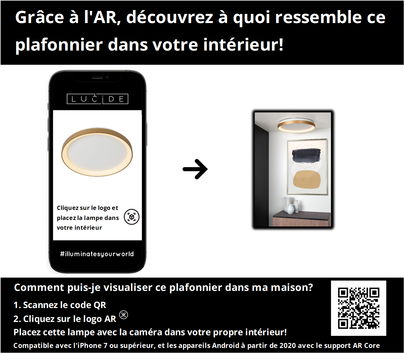 Plafonnière Vidal | Ø | Goud