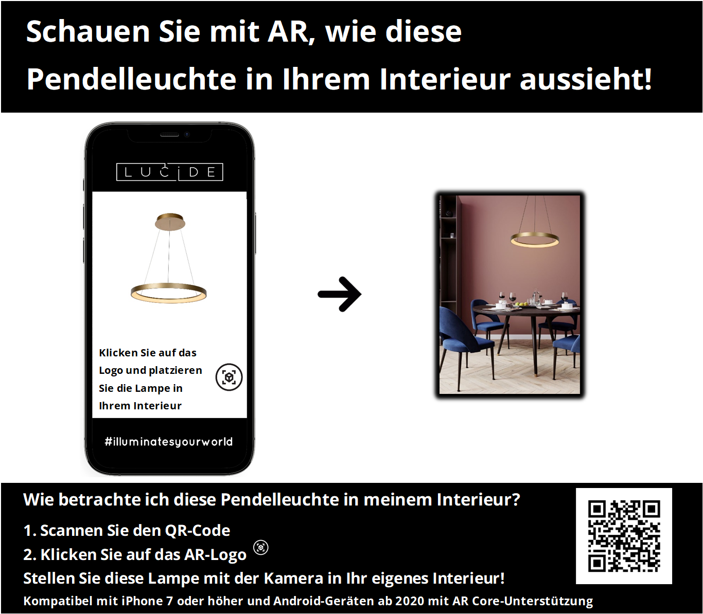 Hanglamp Vidal | 1 Lamp | Ø 58 cm | Goud