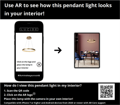 Hanglamp Vidal | 1 Lamp | Ø 58 cm | Goud