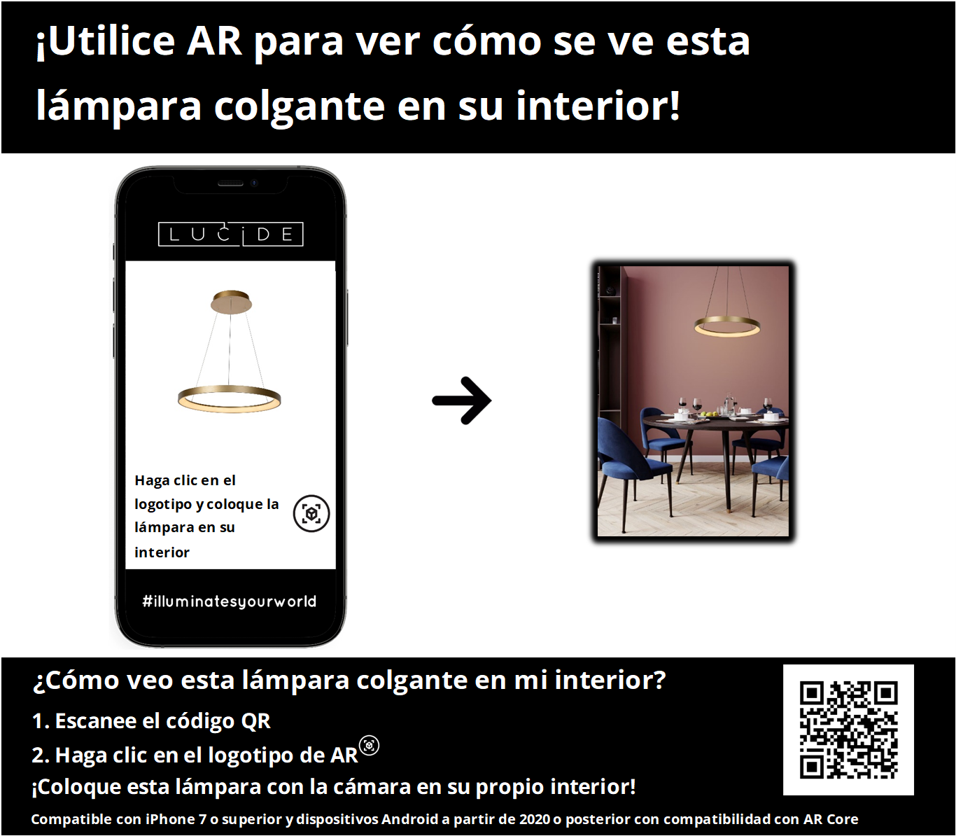 Hanglamp Vidal | 1 Lamp | Ø 58 cm | Goud