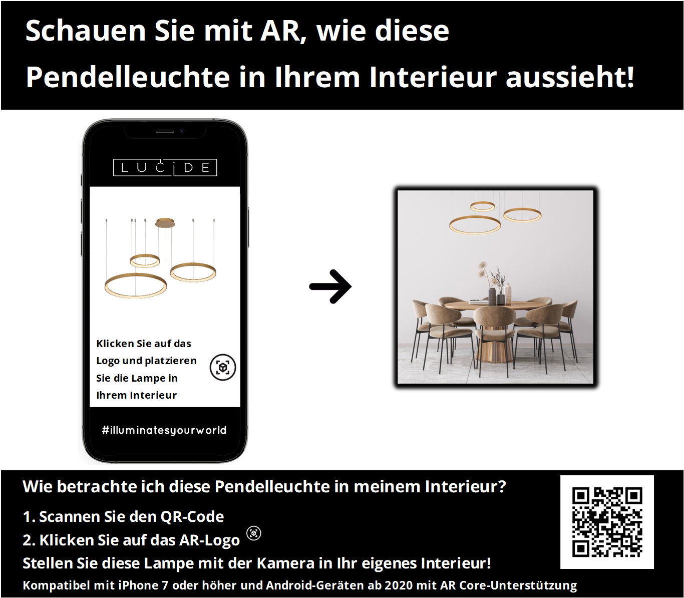 Hanglamp Vidal | 3 Lampen | Ø 78 cm | Goud