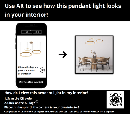 Hanglamp Vidal | 3 Lampen | Ø 78 cm | Goud