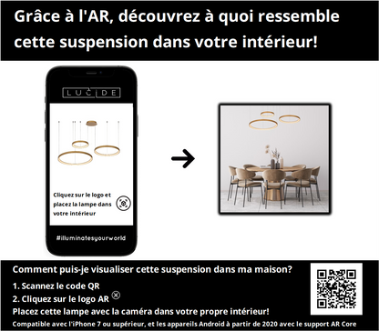 Hanglamp Vidal | 3 Lampen | Ø 78 cm | Goud