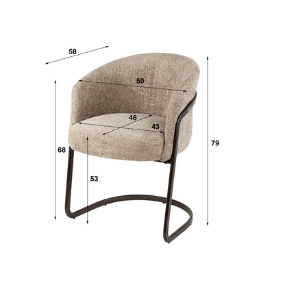 Eetkamerstoel Sway | Hoven zand