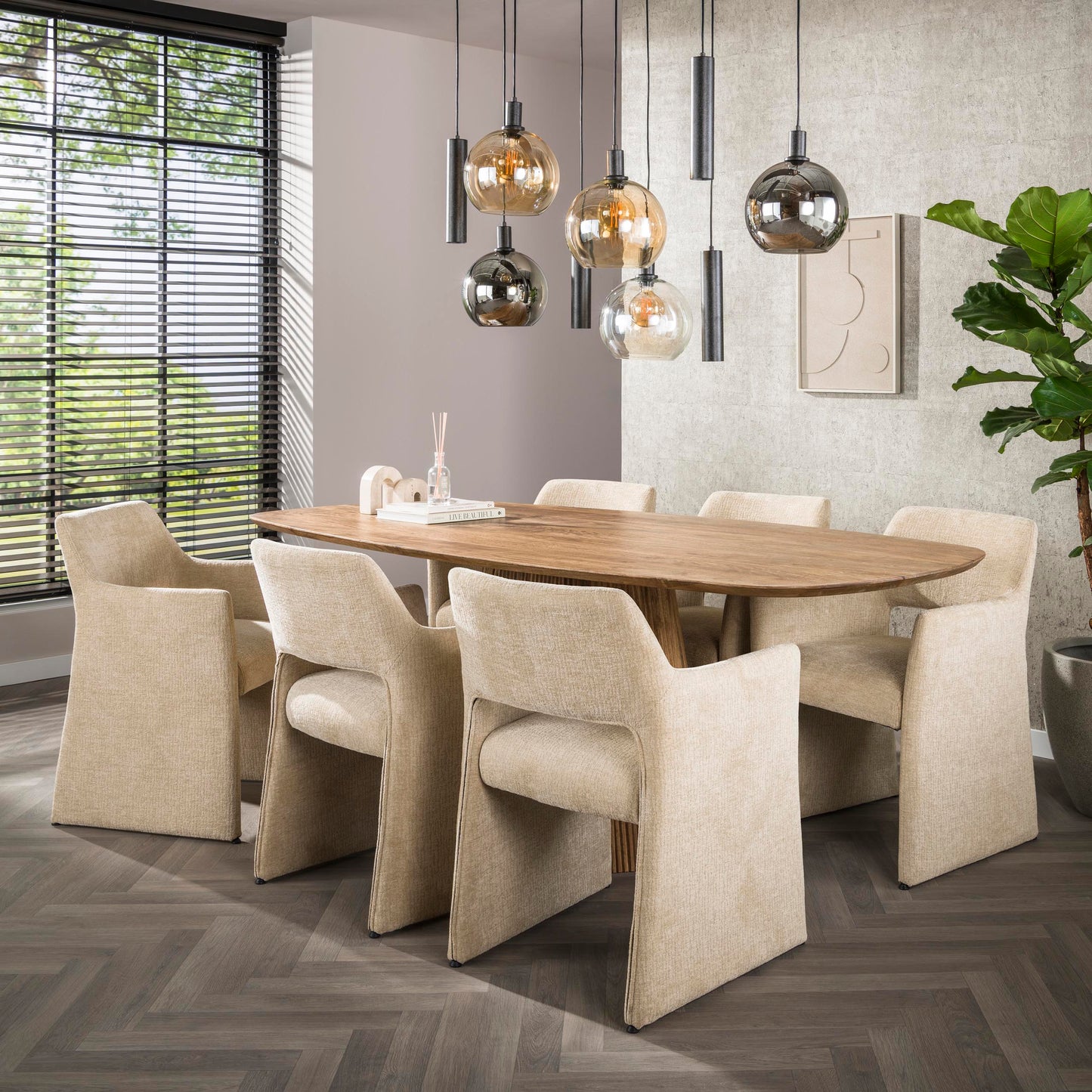 Eetkamerstoel Orin | Stof Jaroq Beige