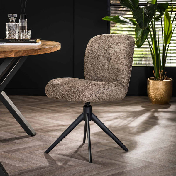 Eetkamerstoel Read | Taupe Bouclé | Magazijn leegverkoop