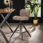 Barstoel Read | Taupe Bouclé