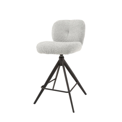 Barstoel Read | Zilver Bouclé
