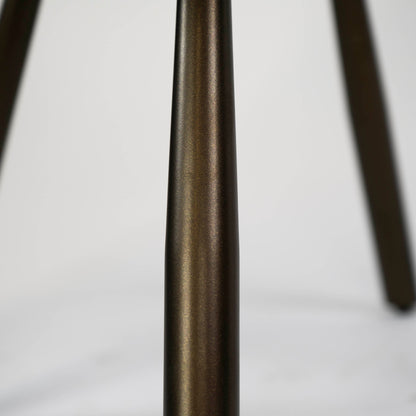 Eetkamerstoel Raster | Zand-Bruin Alura Stof | Brons Onderstel