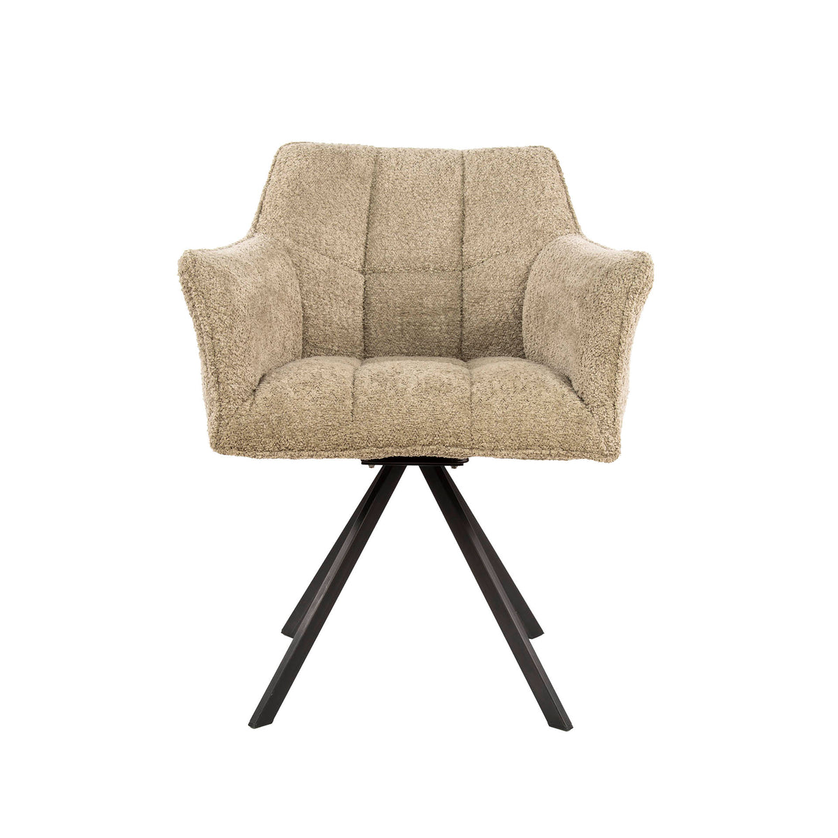 Eetkamerstoel Raster | Beige Bouclé