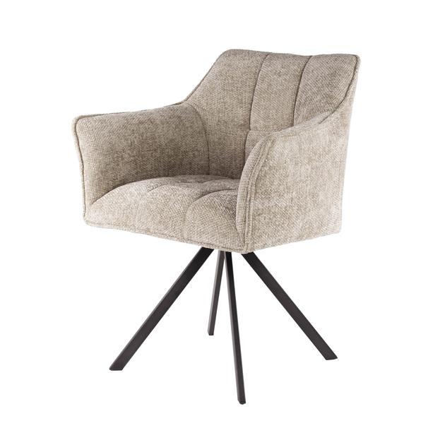 Eetkamerstoel Raster |  Beige stof