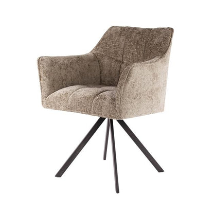 Eetkamerstoel Raster | Champagne stof