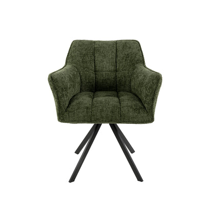 Eetkamerstoel Raster | Stof Hoven Groen