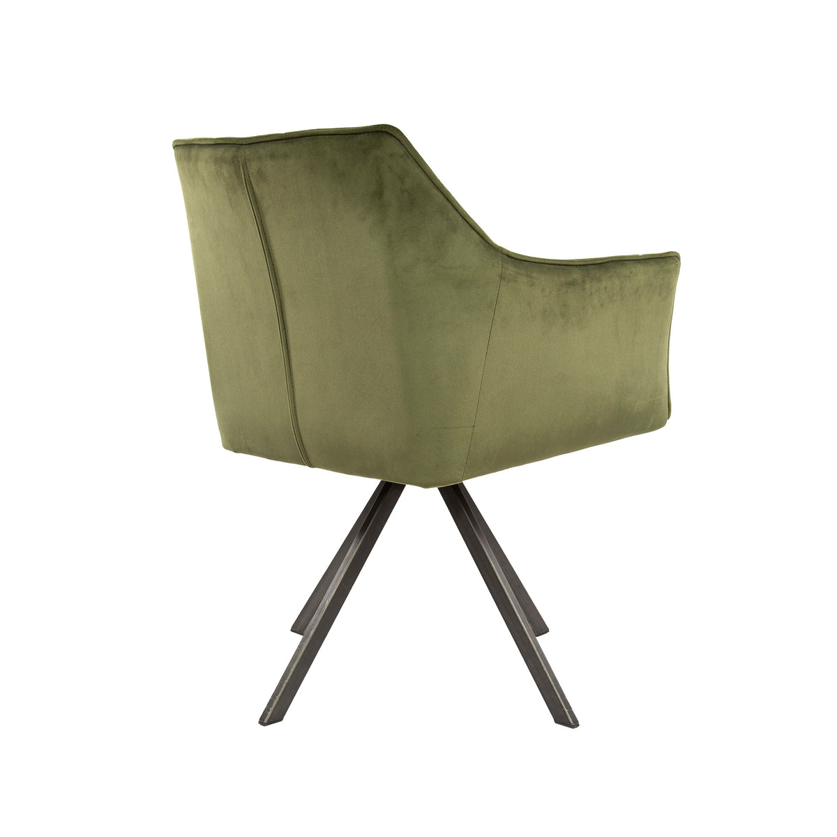 Eetkamerstoel Raster | Groen Velours | Magazijn leegverkoop