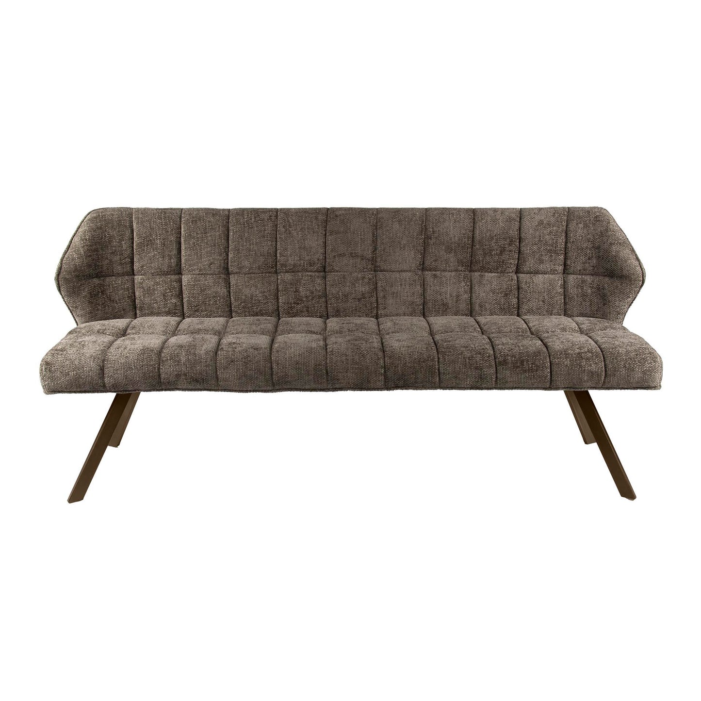 Eetkamerbank Raster | Hoven Taupe | Onderstel Brons