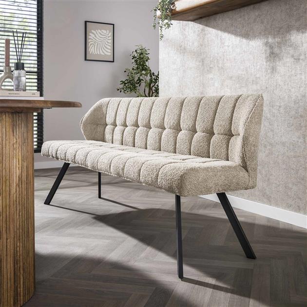 Eetkamerbank Fay | Bouclé Beige