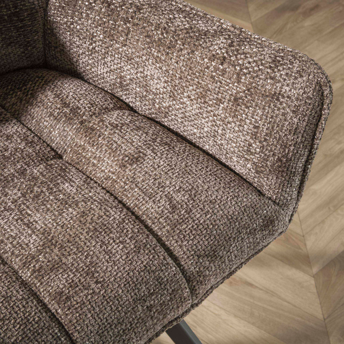 Barkruk Bjorn | Polyester Taupe | Met Armleuning