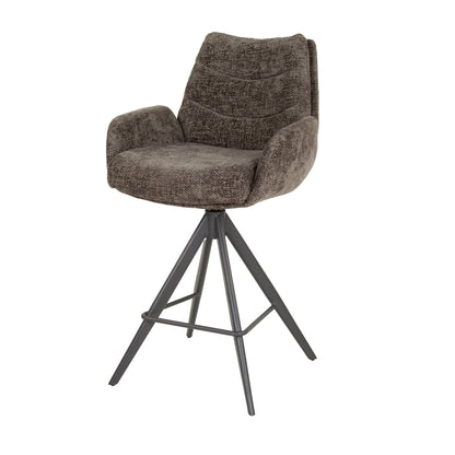 Barkruk Bjorn | Polyester Taupe | Met Armleuning