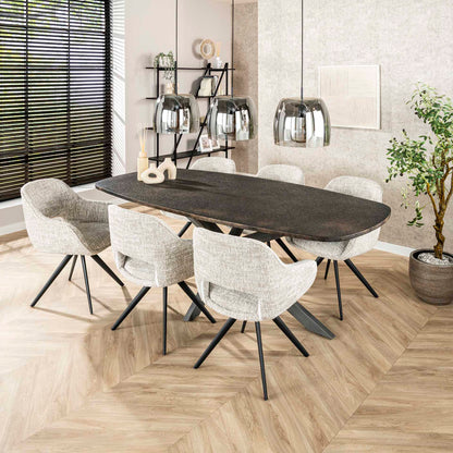 Eetkamerstoel Blair | Draaibaar Wit