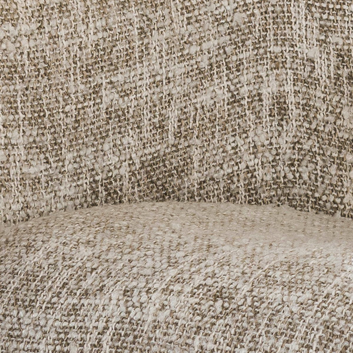Eetkamerstoel Blair met wielen wit, detail van het materiaal