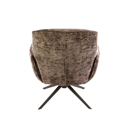 Fauteuil Forza | Bruin | Onderstel Brons