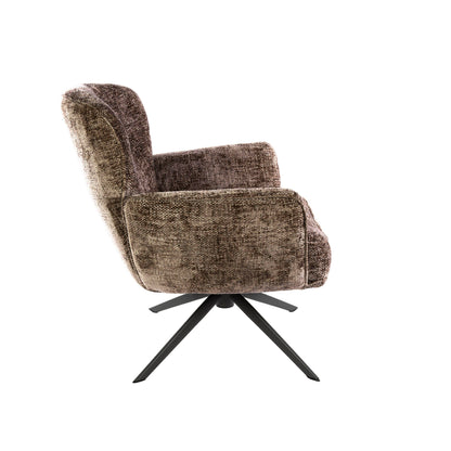 Fauteuil Forza | Bruin | Onderstel Zwart