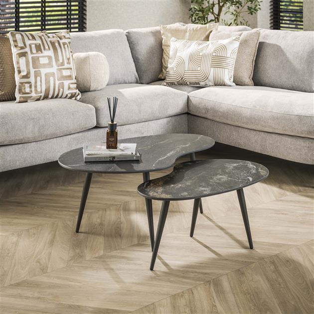 Salontafel Enya | Keramiek Zwart