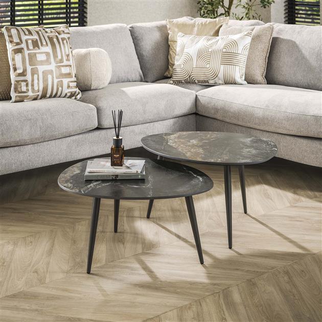 Salontafel Enya | Keramiek Zwart