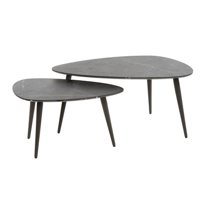 Salontafel Set Rogers | Zwart Melamine