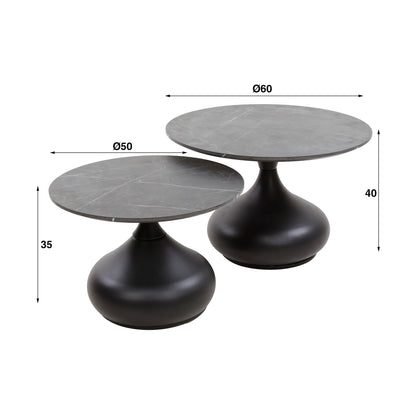 Salontafel Drop Shape | Set Van 2